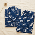 Azure Drift Dragonfly Viscose Shorts Pyjama Set