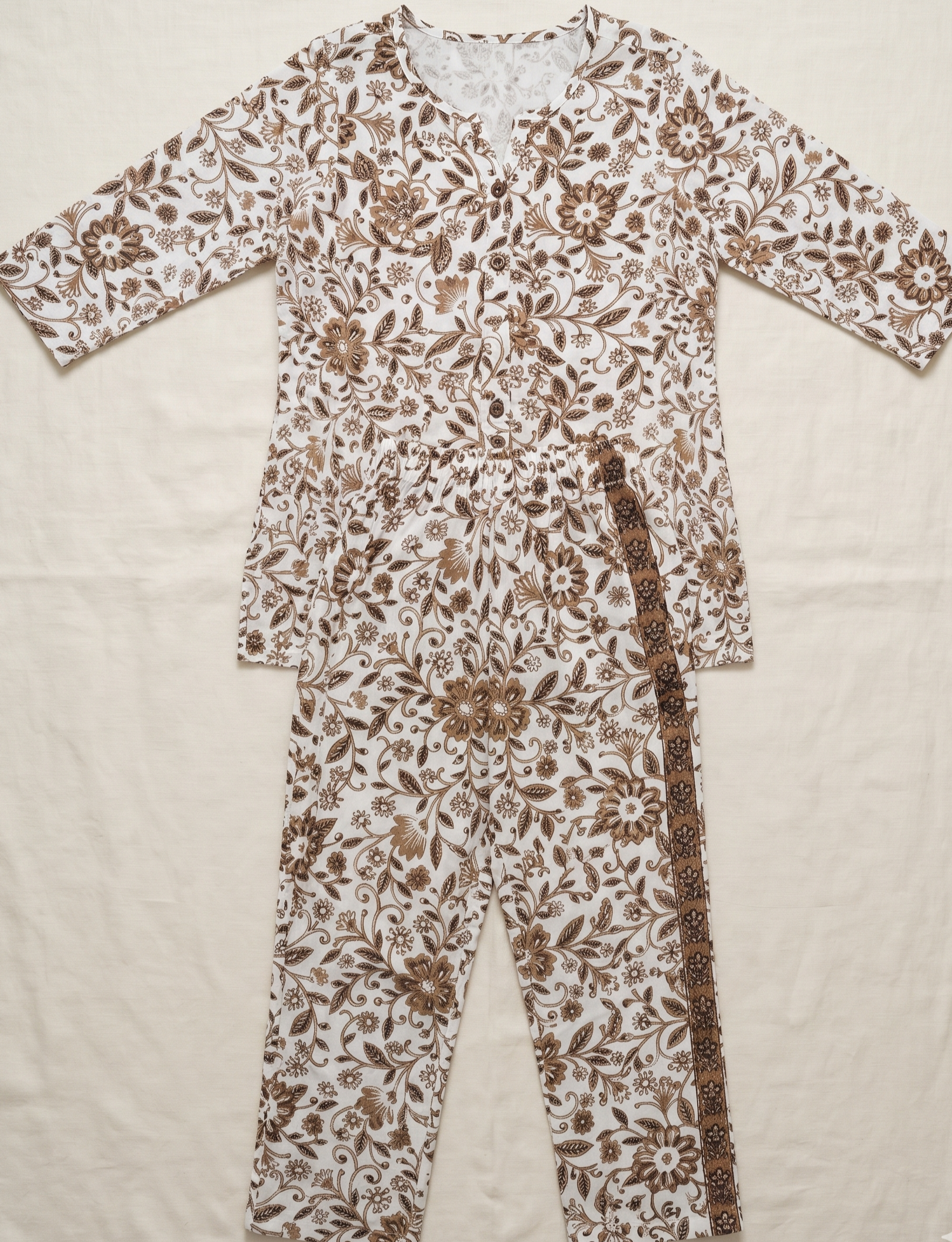 Desert Bloom Floral Cotton Indian Lounge Set